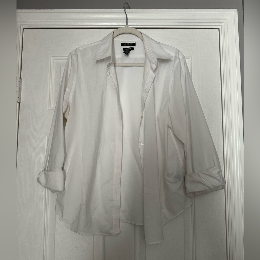 Oversized White Button Up